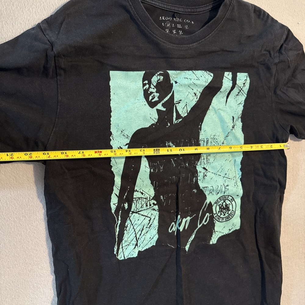 Akoo Mfg Co T-Shirt Graphic Print Black Short Sleeve Men's M - Picture 3 of 6